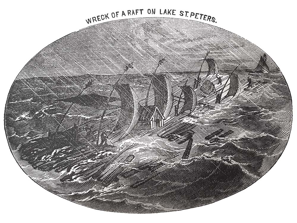 W-Hunters-Wreck-of-a-raft-on-lake-St.Peters